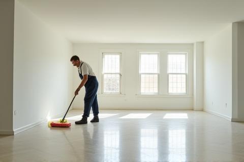 Image representing move-in/move-out cleaning service in an empty room
