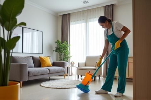 Image representing residential cleaning service in a modern home